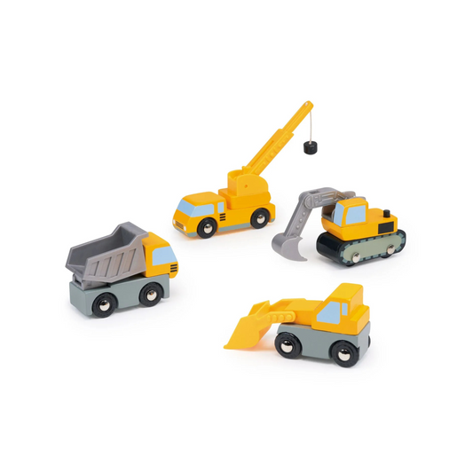 Set de Vehículos de Construcción de Madera - Mentari