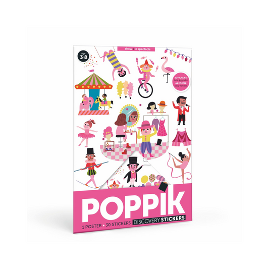 Mini Poster con 30 Stickers - El Espectáculo