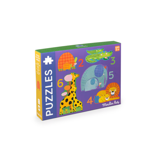 Puzzles Evolutivos de Animales (20 piezas) - Les Toupitis