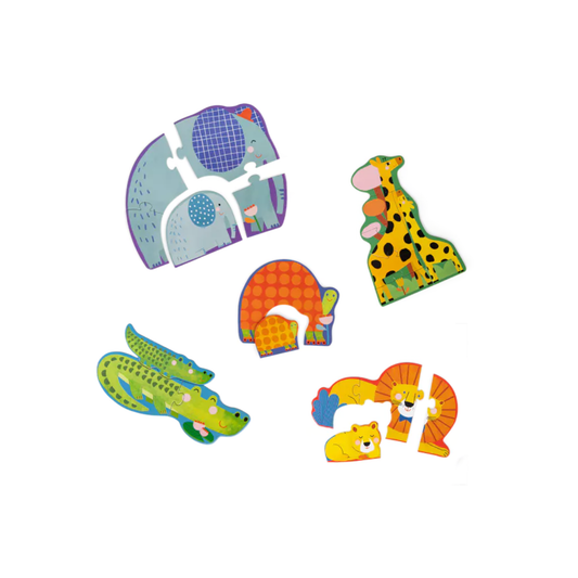 Puzzles Evolutivos de Animales (20 piezas) - Les Toupitis