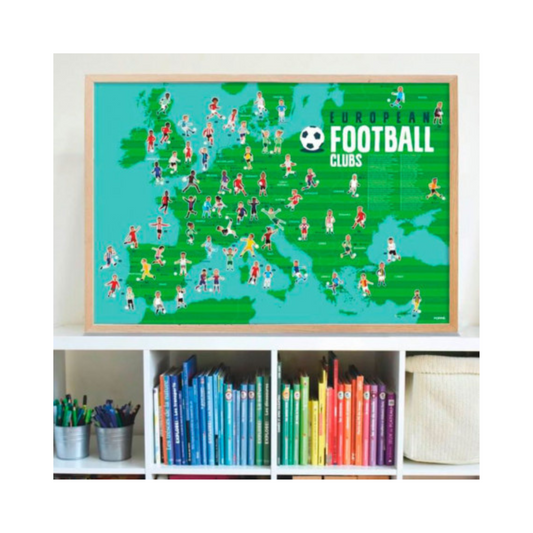 Discovery Poster con 60 Stickers - Fútbol