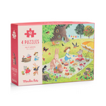 4 mini puzzles Las Estaciones - La Grande Famille